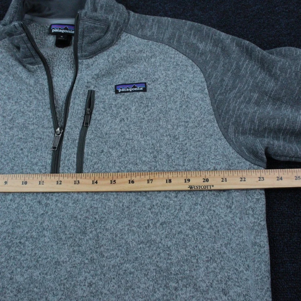 Patagonia 1/4 Zip Mens XL Better Sweater Pullover Heather Gray Fleece Jacket